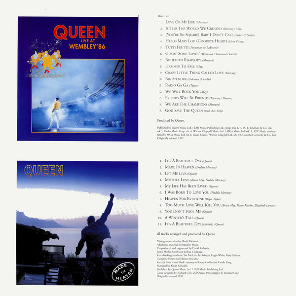 Queen  The Ultimate Collection : Front19+vk20